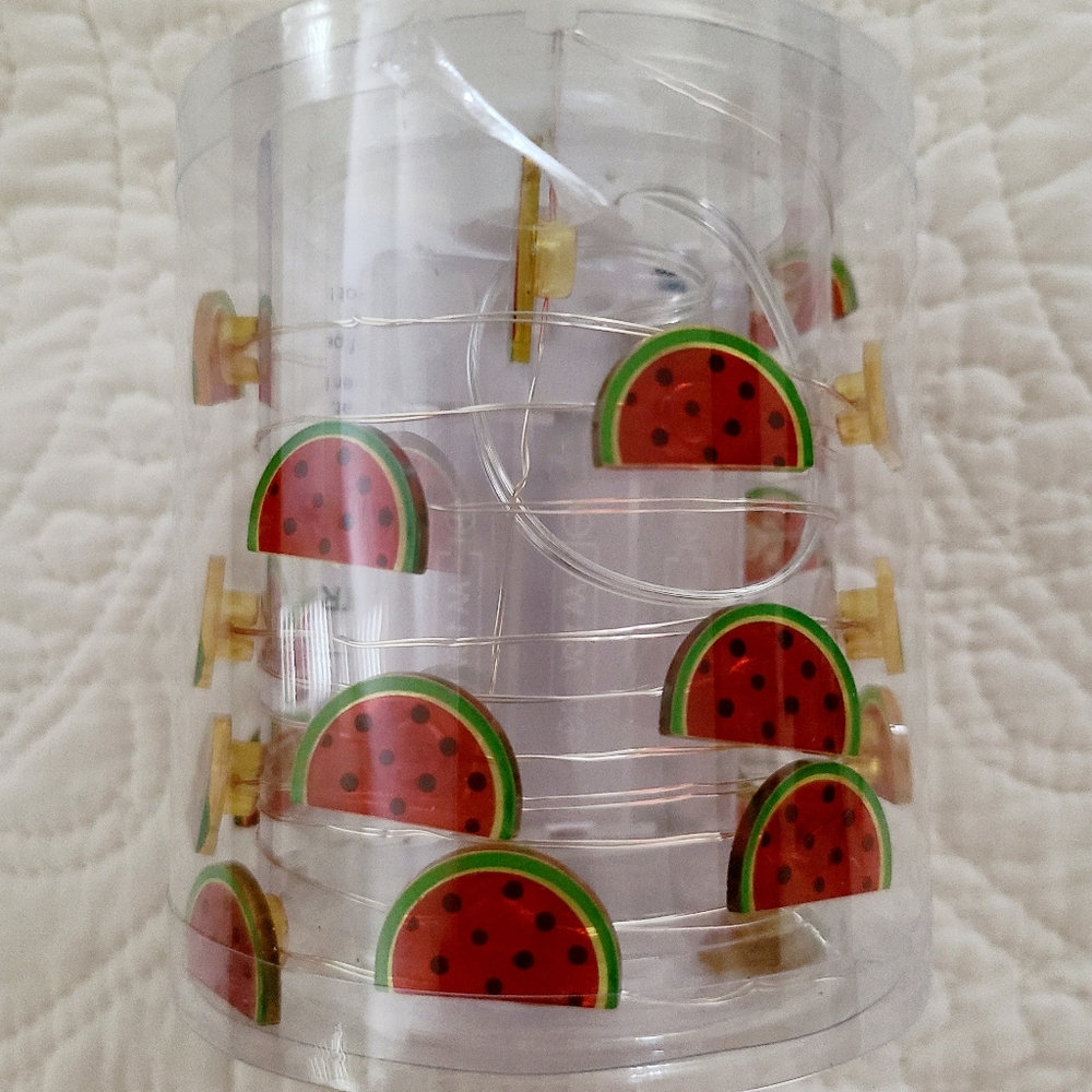 👀50% OFF‼️NWT 🍉 String of Watermelon LED Rice Lights, set of 25 - Picture 3 of 5